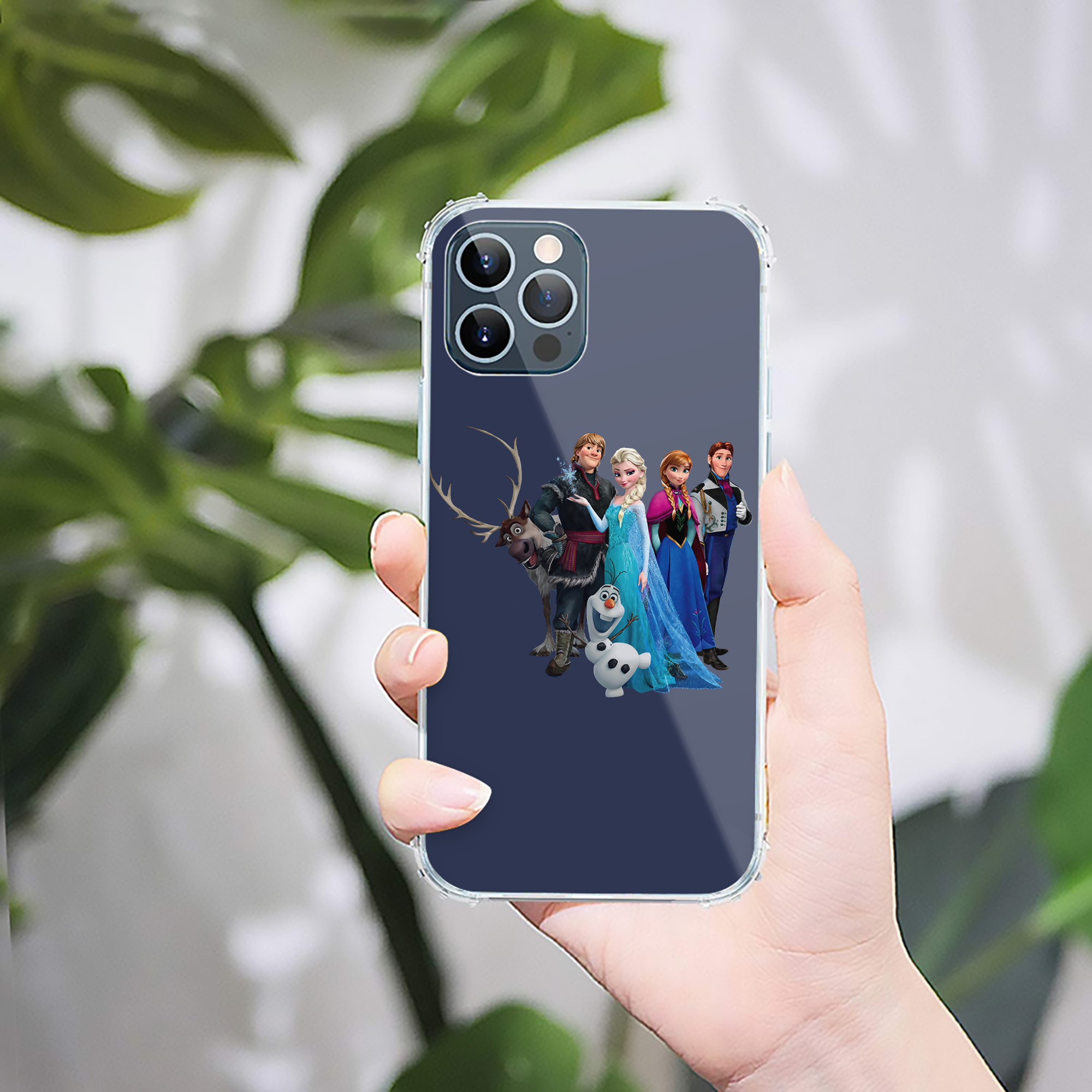 （画像用） アナと雪の女王 アンナ エルサ Frozen Anna Elsa 【iPhone 12シリーズ対応】透明スマホケース（クリアソフトケース）